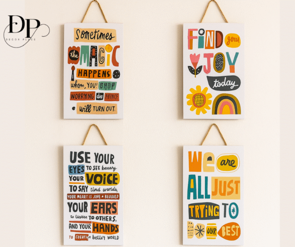 Wooden Quotation Wall Hanging