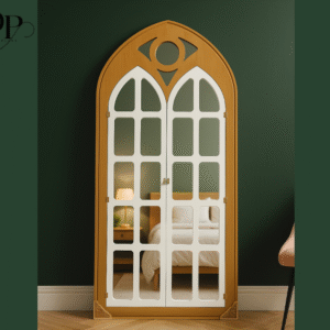 Wooden Door Mirror