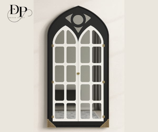 Wooden Door Mirror - Image 2