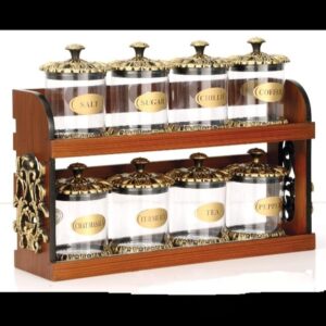 Red Chilli Wooden Masala Rack