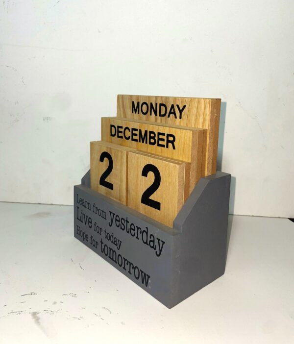 Side Table Wooden Calendar - Image 4