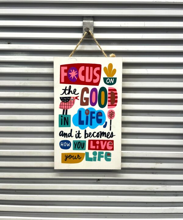 Wooden Quotation Wall Hanging - Image 12
